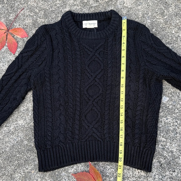 Denim & Supply Ralph Lauren black Cable Knit Sweater size S - Picture 5 of 7